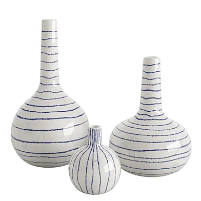 Handmade Striped Ceramic Vase