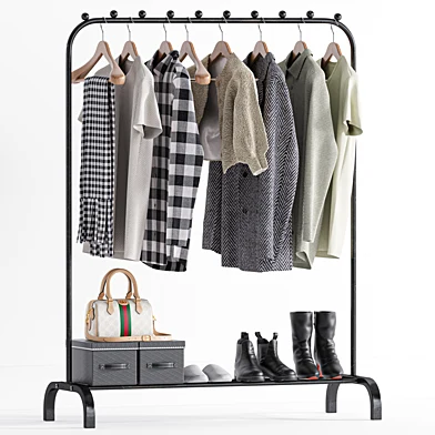 Rack With Clothes 01