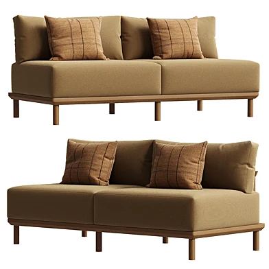 Capri Modular Sofa Double Armless