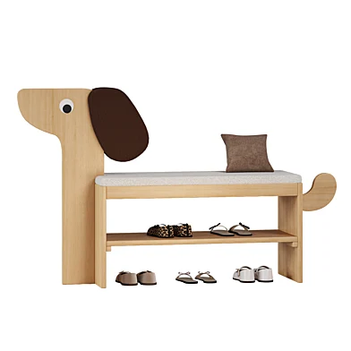 Детская обувница - собачка / Kids Dog Shoe Cabinet