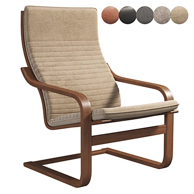 POANG leather armchair by IKEA