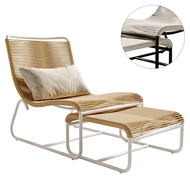 Walter Lamb Lounge Chair and Ottoman