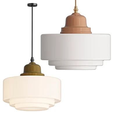 Orion Vintage Milk Glass Pendant Light