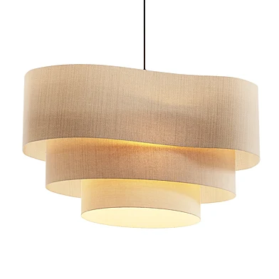 Pebble textile hanging light