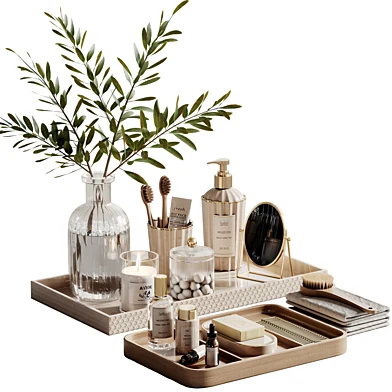 Luxury Bathroom Accessories Set – Spa Decor & Vanity Styling set 018