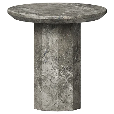 Atlas Decagon Side Table - Matt Ocean Marble