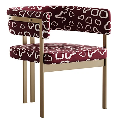 Glam Arm Chair with Airy Back