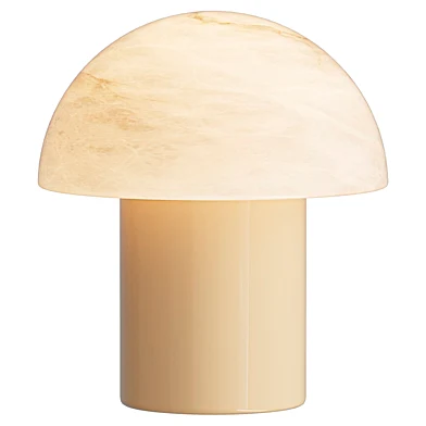 Glynnis Wabi Sabi Travertine Mushroom Table Light