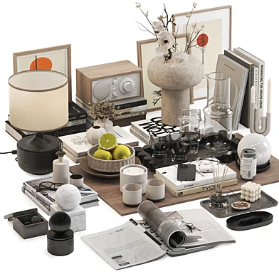 Decorative Set 04 - Modern Tabletop Accessories