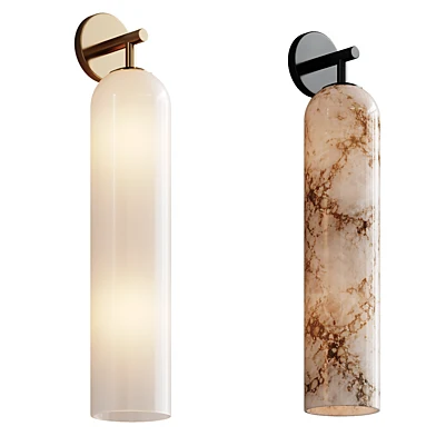 Tube Alabaster Wall Sconce