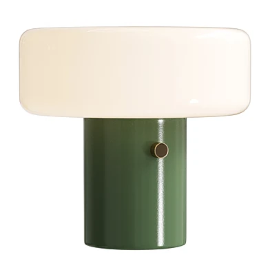Pill High Gloss Oxblood Iron Table Lamp