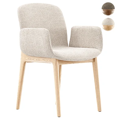 Elnor chair with armrests
