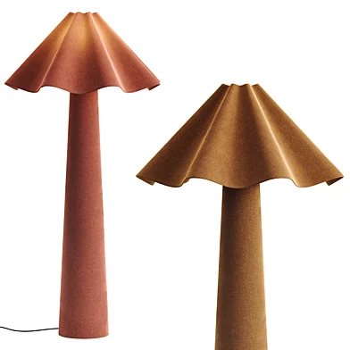 Wavy floor lamp