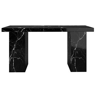 Black Spider Marble Console Table