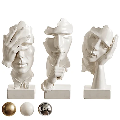 Unspoken Sculptural Trio