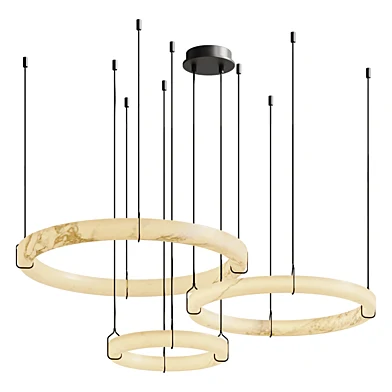 Alabaster Pendant Light Rings