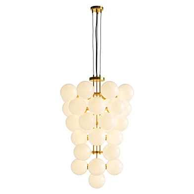 Merlot Grape Glass Cluster Chandelier