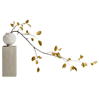 Bouquet of Branches in a Clay Pot 256