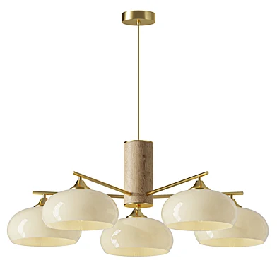 Nova Elliptical Persimmon Chandelier 5 heads