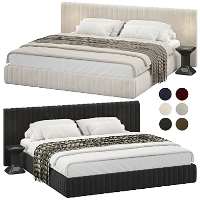 Modern double bed 012