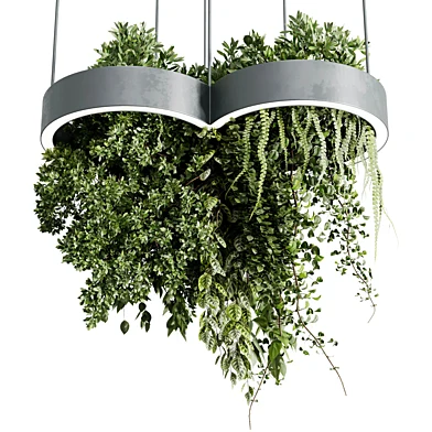 Circle pot light pendant - plant light hanging 50