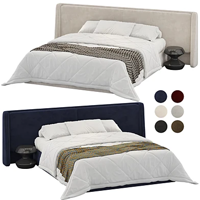 Modern double bed 015