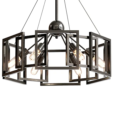 Dimmable Geometric Open Frame Chandelier
