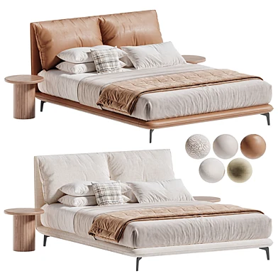 Modern Leather Double Bed