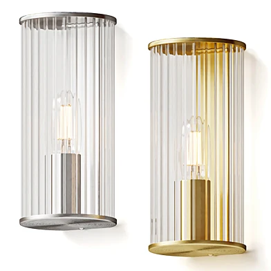 Emmi Wall Lamp with Ribbed Glass