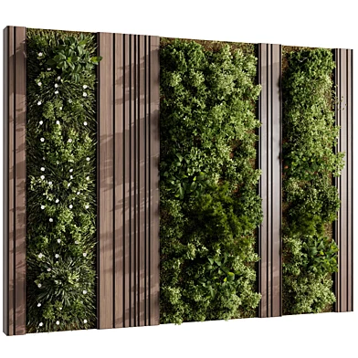 Vertical Wall Garden Wooden frame - Green wall garden set 155
