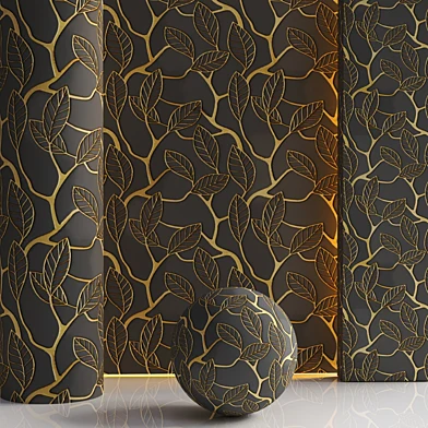 Grey Gold Branches