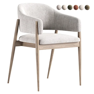 Scaun gri tapitat model ALBA
