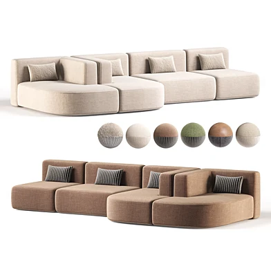 Churanty Modular Boucle Floor Couch Sofa