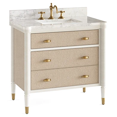 Aster 36 White Vanity Currey and Company