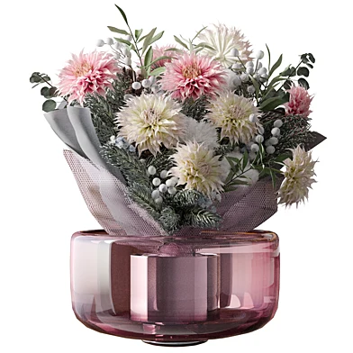 bouquet of pink and white flowers set76