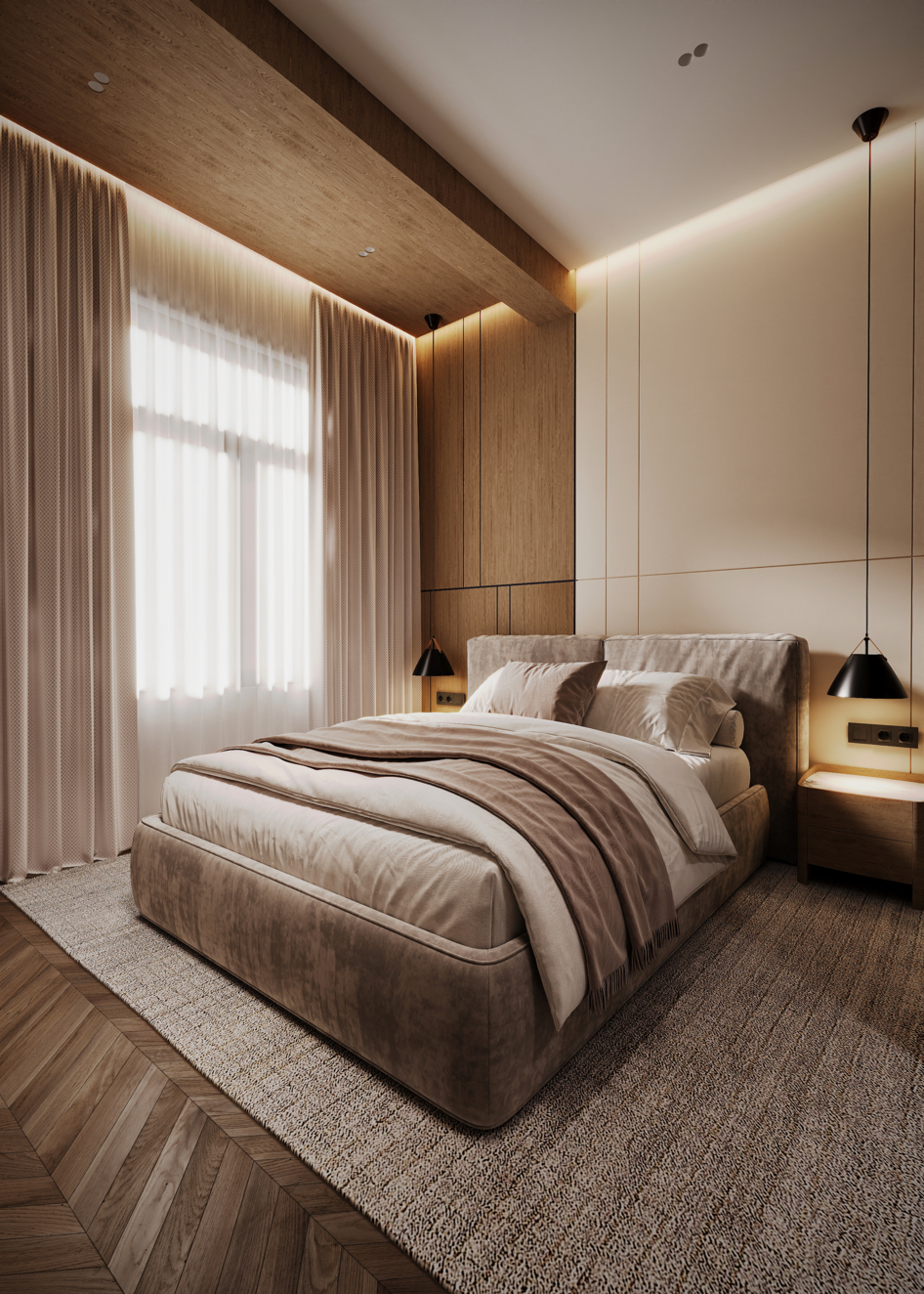 Contrast of my bedroom design