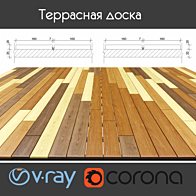 Раскладка террасной доски схема