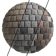 Materials 19- Fish scale tiles PBR Texture