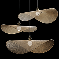 Arwen Wicker Pendant Light CB2 Pendant light 3D model