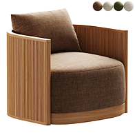 Ramsay Upholstered Manual Recliner Arm chair 3D model