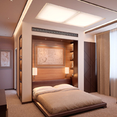 the masterbedroom in penthouse