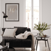 Living room in a Scandinavian style