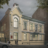 Реконструкция фасада здания в г. Харьков