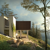 3D architectural visualization cottages. Germany