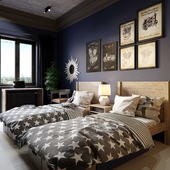 bedroom blue