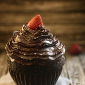 Chocolate Strawberry Cupcake