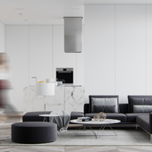 White minimalism interior
