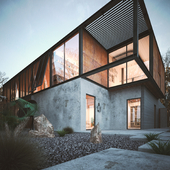 Modern desert home by Chen Suchart Studio,Arizona,USA