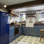 Кухня с старом доме на юге Франции