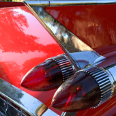 Cadillac de Ville 1958 close-up